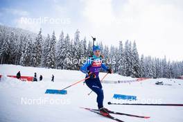 11.02.2021, Pokljuka, Slovenia (SLO): Dorothea Wierer (ITA) - IBU World Championships Biathlon, training, Pokljuka (SLO). www.nordicfocus.com. © Manzoni/NordicFocus. Every downloaded picture is fee-liable.