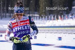 18.02.2021, Pokljuka, Slovenia (SLO): Joanne Reid (USA) - IBU World Championships Biathlon, training, Pokljuka (SLO). www.nordicfocus.com. © Thibaut/NordicFocus. Every downloaded picture is fee-liable.