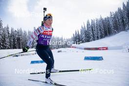 11.02.2021, Pokljuka, Slovenia (SLO): Chloe Levins (USA) - IBU World Championships Biathlon, training, Pokljuka (SLO). www.nordicfocus.com. © Manzoni/NordicFocus. Every downloaded picture is fee-liable.