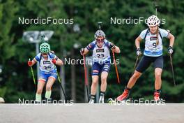 28.08.2021, Nove Mesto na Morave, Czech Republic (CZE): (l-r), Ana Larisa Cotrus (ROU), Paulina Fialkova (SVK), Alla Ghilenko (MDA) - IBU Summer Biathlon World Championships, Sprint Women, Nove Mesto na Morave (CZE). www.nordicfocus.com. © Manzoni/NordicFocus. Every downloaded picture is fee-liable.