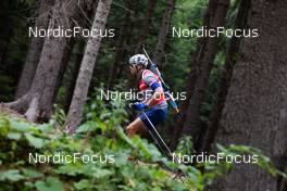 25.08.2021, Nove Mesto na Morave, Czech Republic (CZE): Event Feature: undefined athlete competes on the track - IBU Summer Biathlon World Championships, training, Nove Mesto na Morave (CZE). www.nordicfocus.com. © Manzoni/NordicFocus. Every downloaded picture is fee-liable.