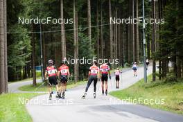 25.08.2021, Nove Mesto na Morave, Czech Republic (CZE): Event Feature: undefined athlete compete on the track - IBU Summer Biathlon World Championships, training, Nove Mesto na Morave (CZE). www.nordicfocus.com. © Manzoni/NordicFocus. Every downloaded picture is fee-liable.