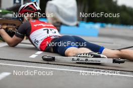 25.08.2021, Nove Mesto na Morave, Czech Republic (CZE): Event Feature: undefined athlete wears SRB ski rollers - IBU Summer Biathlon World Championships, training, Nove Mesto na Morave (CZE). www.nordicfocus.com. © Manzoni/NordicFocus. Every downloaded picture is fee-liable.
