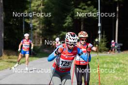 25.08.2021, Nove Mesto na Morave, Czech Republic (CZE): Event Feature: undefined RBU athlete competes on the track - IBU Summer Biathlon World Championships, training, Nove Mesto na Morave (CZE). www.nordicfocus.com. © Manzoni/NordicFocus. Every downloaded picture is fee-liable.