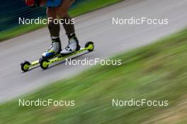 25.08.2021, Nove Mesto na Morave, Czech Republic (CZE): Industry Feature: Marwe ski roller, Fischer boots - IBU Summer Biathlon World Championships, training, Nove Mesto na Morave (CZE). www.nordicfocus.com. © Manzoni/NordicFocus. Every downloaded picture is fee-liable.