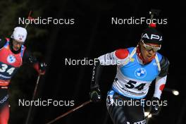 27.11.2021, Oestersund, Sweden, (SWE): Sturla Holm Laegreid (NOR), Mikito Tachizaki (JPN), (l-r) - IBU World Cup Biathlon, individual men, Oestersund (SWE). www.nordicfocus.com. © Manzoni/NordicFocus. Every downloaded picture is fee-liable.