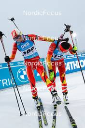 27.11.2021, Oestersund, Sweden, (SWE): Jialin Tang (CHN), Sarah Beaudry (CAN), (l-r) - IBU World Cup Biathlon, individual women, Oestersund (SWE). www.nordicfocus.com. © Manzoni/NordicFocus. Every downloaded picture is fee-liable.