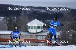 27.11.2021, Oestersund, Sweden, (SWE): Valentina Semerenko (UKR), Anais Chevalier-Bouchet (FRA), (l-r) - IBU World Cup Biathlon, individual women, Oestersund (SWE). www.nordicfocus.com. © Manzoni/NordicFocus. Every downloaded picture is fee-liable.