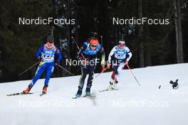 27.11.2021, Oestersund, Sweden, (SWE): Elena Chirkova (ROU), Vanessa Voigt (GER), Jessica Jislova (CZE), (l-r) - IBU World Cup Biathlon, individual women, Oestersund (SWE). www.nordicfocus.com. © Manzoni/NordicFocus. Every downloaded picture is fee-liable.