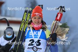 27.11.2021, Oestersund, Sweden, (SWE): Denise Herrmann (GER), podium - IBU World Cup Biathlon, individual women, Oestersund (SWE). www.nordicfocus.com. © Manzoni/NordicFocus. Every downloaded picture is fee-liable.