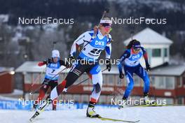 27.11.2021, Oestersund, Sweden, (SWE): Lucie Charvatova (CZE), Selina Gasparin (SUI), (l-r) - IBU World Cup Biathlon, individual women, Oestersund (SWE). www.nordicfocus.com. © Manzoni/NordicFocus. Every downloaded picture is fee-liable.
