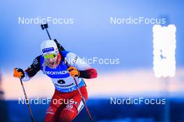 28.11.2021, Oestersund, Sweden, (SWE): Simon Eder (AUT) - IBU World Cup Biathlon, sprint men, Oestersund (SWE). www.nordicfocus.com. © Manzoni/NordicFocus. Every downloaded picture is fee-liable.