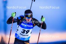 28.11.2021, Oestersund, Sweden, (SWE): Alexandr Mukhin (KAZ) - IBU World Cup Biathlon, sprint men, Oestersund (SWE). www.nordicfocus.com. © Manzoni/NordicFocus. Every downloaded picture is fee-liable.