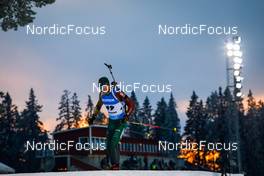 28.11.2021, Oestersund, Sweden, (SWE): Karol Dombrovski (LTU) - IBU World Cup Biathlon, sprint men, Oestersund (SWE). www.nordicfocus.com. © Manzoni/NordicFocus. Every downloaded picture is fee-liable.