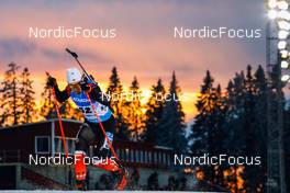 28.11.2021, Oestersund, Sweden, (SWE): Christian Gow (CAN) - IBU World Cup Biathlon, sprint men, Oestersund (SWE). www.nordicfocus.com. © Manzoni/NordicFocus. Every downloaded picture is fee-liable.
