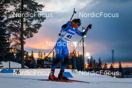 28.11.2021, Oestersund, Sweden, (SWE): Fabien Claude (FRA) - IBU World Cup Biathlon, sprint men, Oestersund (SWE). www.nordicfocus.com. © Manzoni/NordicFocus. Every downloaded picture is fee-liable.