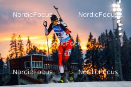 28.11.2021, Oestersund, Sweden, (SWE): Julian Eberhard (AUT) - IBU World Cup Biathlon, sprint men, Oestersund (SWE). www.nordicfocus.com. © Manzoni/NordicFocus. Every downloaded picture is fee-liable.