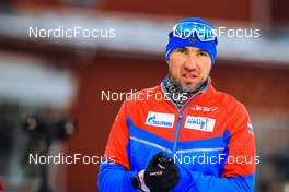 28.11.2021, Oestersund, Sweden, (SWE): Alexander Loginov (RUS) - IBU World Cup Biathlon, sprint men, Oestersund (SWE). www.nordicfocus.com. © Manzoni/NordicFocus. Every downloaded picture is fee-liable.