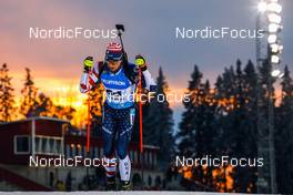 28.11.2021, Oestersund, Sweden, (SWE): Sean Doherty (USA) - IBU World Cup Biathlon, sprint men, Oestersund (SWE). www.nordicfocus.com. © Manzoni/NordicFocus. Every downloaded picture is fee-liable.