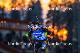 28.11.2021, Oestersund, Sweden, (SWE): Alexandr Mukhin (KAZ) - IBU World Cup Biathlon, sprint men, Oestersund (SWE). www.nordicfocus.com. © Manzoni/NordicFocus. Every downloaded picture is fee-liable.