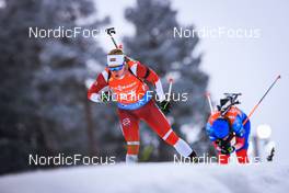 28.11.2021, Oestersund, Sweden, (SWE): Baiba Bendika (LAT) - IBU World Cup Biathlon, sprint women, Oestersund (SWE). www.nordicfocus.com. © Manzoni/NordicFocus. Every downloaded picture is fee-liable.