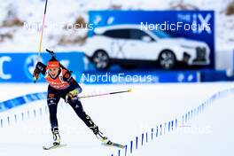 28.11.2021, Oestersund, Sweden, (SWE): Juliane Fruehwirt (GER) - IBU World Cup Biathlon, sprint women, Oestersund (SWE). www.nordicfocus.com. © Manzoni/NordicFocus. Every downloaded picture is fee-liable.