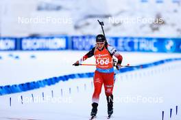 28.11.2021, Oestersund, Sweden, (SWE): Christina Rieder (AUT) - IBU World Cup Biathlon, sprint women, Oestersund (SWE). www.nordicfocus.com. © Manzoni/NordicFocus. Every downloaded picture is fee-liable.