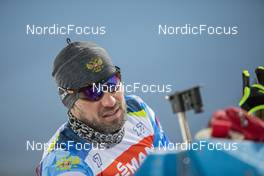 26.11.2021, Oestersund, Sweden, (SWE): Alexander Loginov (RUS) - IBU World Cup Biathlon, training, Oestersund (SWE). www.nordicfocus.com. © Manzoni/NordicFocus. Every downloaded picture is fee-liable.