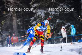05.12.2021, Oestersund, Sweden, (SWE): Florent Claude (BEL) - IBU World Cup Biathlon, pursuit men, Oestersund (SWE). www.nordicfocus.com. © Manzoni/NordicFocus. Every downloaded picture is fee-liable.