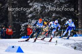 05.12.2021, Oestersund, Sweden, (SWE): Benedikt Doll (GER), Michal Krcmar (CZE), (l-r) - IBU World Cup Biathlon, pursuit men, Oestersund (SWE). www.nordicfocus.com. © Manzoni/NordicFocus. Every downloaded picture is fee-liable.