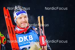 05.12.2021, Oestersund, Sweden, (SWE): Simon Eder (AUT) - IBU World Cup Biathlon, pursuit men, Oestersund (SWE). www.nordicfocus.com. © Manzoni/NordicFocus. Every downloaded picture is fee-liable.