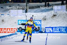 05.12.2021, Oestersund, Sweden, (SWE): Sebastian Samuelsson (SWE) - IBU World Cup Biathlon, pursuit men, Oestersund (SWE). www.nordicfocus.com. © Manzoni/NordicFocus. Every downloaded picture is fee-liable.