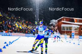 05.12.2021, Oestersund, Sweden, (SWE): Anton Dudchenko (UKR) - IBU World Cup Biathlon, pursuit men, Oestersund (SWE). www.nordicfocus.com. © Manzoni/NordicFocus. Every downloaded picture is fee-liable.