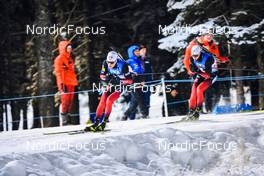 05.12.2021, Oestersund, Sweden, (SWE): Tarjei Boe (NOR), Johannes Thingnes Boe (NOR), (l-r) - IBU World Cup Biathlon, pursuit men, Oestersund (SWE). www.nordicfocus.com. © Manzoni/NordicFocus. Every downloaded picture is fee-liable.
