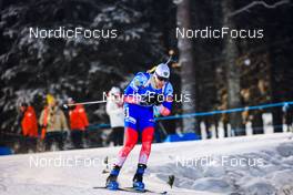 05.12.2021, Oestersund, Sweden, (SWE): Vasilii Tomshin (RUS) - IBU World Cup Biathlon, pursuit men, Oestersund (SWE). www.nordicfocus.com. © Manzoni/NordicFocus. Every downloaded picture is fee-liable.