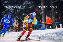 05.12.2021, Oestersund, Sweden, (SWE): Florent Claude (BEL) - IBU World Cup Biathlon, pursuit men, Oestersund (SWE). www.nordicfocus.com. © Manzoni/NordicFocus. Every downloaded picture is fee-liable.