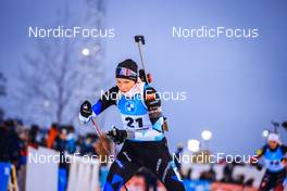 04.12.2021, Oestersund, Sweden, (SWE): Tuuli Tomingas (EST) - IBU World Cup Biathlon, pursuit women, Oestersund (SWE). www.nordicfocus.com. © Manzoni/NordicFocus. Every downloaded picture is fee-liable.