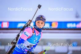 04.12.2021, Oestersund, Sweden, (SWE): Kristina Reztsova (RUS) - IBU World Cup Biathlon, pursuit women, Oestersund (SWE). www.nordicfocus.com. © Manzoni/NordicFocus. Every downloaded picture is fee-liable.