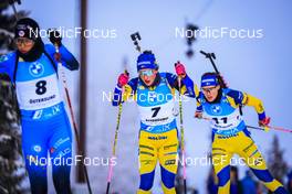 04.12.2021, Oestersund, Sweden, (SWE): Linn Persson (SWE), Hanna Oeberg (SWE), (l-r) - IBU World Cup Biathlon, pursuit women, Oestersund (SWE). www.nordicfocus.com. © Manzoni/NordicFocus. Every downloaded picture is fee-liable.