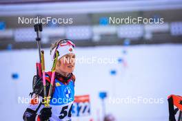 04.12.2021, Oestersund, Sweden, (SWE): Emma Lunder (CAN) - IBU World Cup Biathlon, pursuit women, Oestersund (SWE). www.nordicfocus.com. © Manzoni/NordicFocus. Every downloaded picture is fee-liable.
