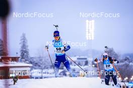 04.12.2021, Oestersund, Sweden, (SWE): Mari Eder (FIN), Clare Egan (USA), (l-r) - IBU World Cup Biathlon, pursuit women, Oestersund (SWE). www.nordicfocus.com. © Manzoni/NordicFocus. Every downloaded picture is fee-liable.