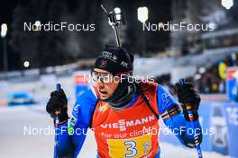 04.12.2021, Oestersund, Sweden, (SWE): Simon Desthieux (FRA) - IBU World Cup Biathlon, relay men, Oestersund (SWE). www.nordicfocus.com. © Manzoni/NordicFocus. Every downloaded picture is fee-liable.