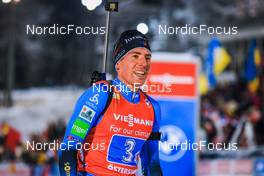 04.12.2021, Oestersund, Sweden, (SWE): Quentin Fillon Maillet (FRA) - IBU World Cup Biathlon, relay men, Oestersund (SWE). www.nordicfocus.com. © Manzoni/NordicFocus. Every downloaded picture is fee-liable.