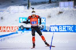 04.12.2021, Oestersund, Sweden, (SWE): Scott Gow (CAN) - IBU World Cup Biathlon, relay men, Oestersund (SWE). www.nordicfocus.com. © Manzoni/NordicFocus. Every downloaded picture is fee-liable.