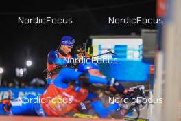 04.12.2021, Oestersund, Sweden, (SWE): Niklas Hartweg (SUI) - IBU World Cup Biathlon, relay men, Oestersund (SWE). www.nordicfocus.com. © Manzoni/NordicFocus. Every downloaded picture is fee-liable.