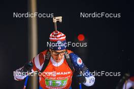 04.12.2021, Oestersund, Sweden, (SWE): Paul Schommer (USA) - IBU World Cup Biathlon, relay men, Oestersund (SWE). www.nordicfocus.com. © Manzoni/NordicFocus. Every downloaded picture is fee-liable.