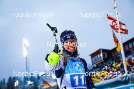 05.12.2021, Oestersund, Sweden, (SWE): Deedra Irwin (USA) - IBU World Cup Biathlon, relay women, Oestersund (SWE). www.nordicfocus.com. © Manzoni/NordicFocus. Every downloaded picture is fee-liable.