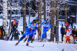 05.12.2021, Oestersund, Sweden, (SWE): Vanessa Voigt (GER), Anais Bescond (FRA), Lisa Vittozzi (ITA), Monika Hojnisz-Starega (POL), (l-r) - IBU World Cup Biathlon, relay women, Oestersund (SWE). www.nordicfocus.com. © Manzoni/NordicFocus. Every downloaded picture is fee-liable.