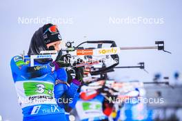 05.12.2021, Oestersund, Sweden, (SWE): Anais Chevalier-Bouchet (FRA) - IBU World Cup Biathlon, relay women, Oestersund (SWE). www.nordicfocus.com. © Manzoni/NordicFocus. Every downloaded picture is fee-liable.
