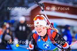 05.12.2021, Oestersund, Sweden, (SWE): Emma Lunder (CAN) - IBU World Cup Biathlon, relay women, Oestersund (SWE). www.nordicfocus.com. © Manzoni/NordicFocus. Every downloaded picture is fee-liable.